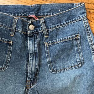 maritime coquette drift coastal cottage diesel super cute flare jeans-very doen